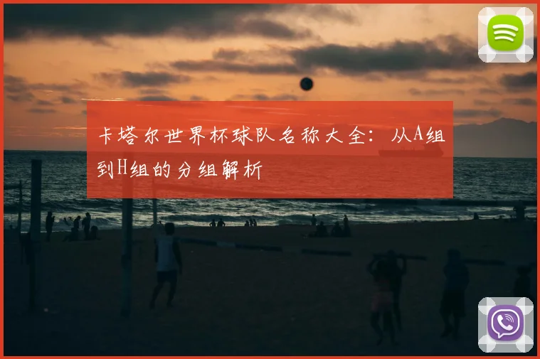 卡塔尔世界杯球队名称大全：从A组到H组的分组解析